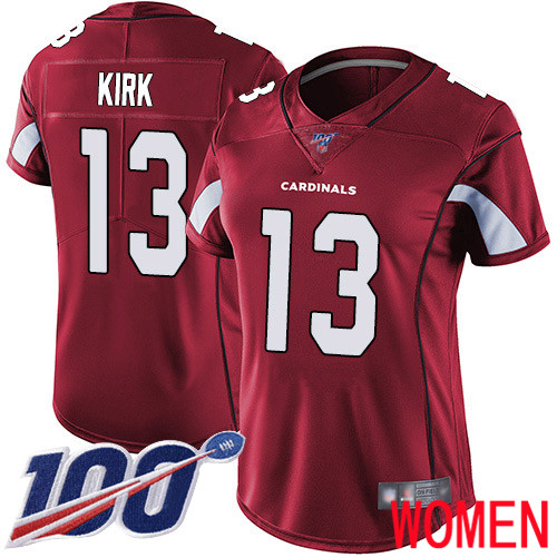 Arizona Cardinals Limited Red Women Christian Kirk Home Jersey NFL Football #13 100th Season Vapor Untouchable